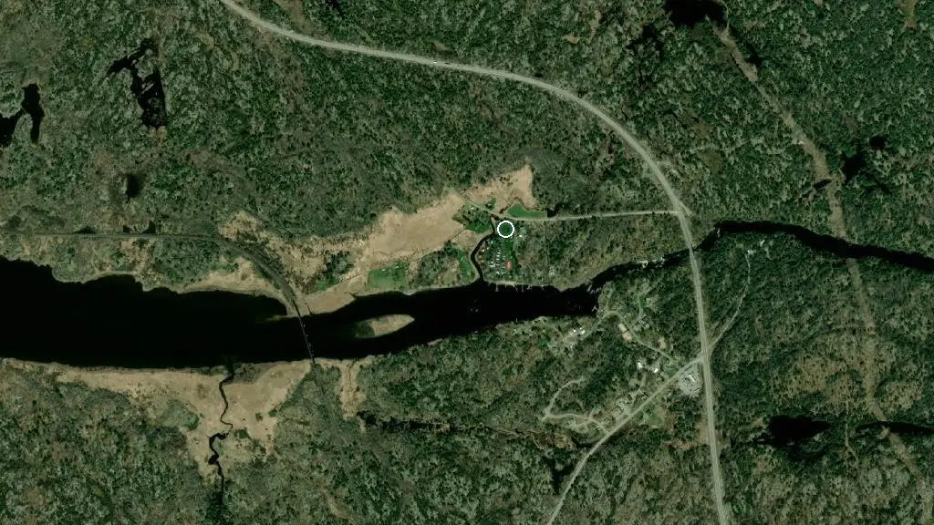 Aerial view of River Haven Resort and surroundings