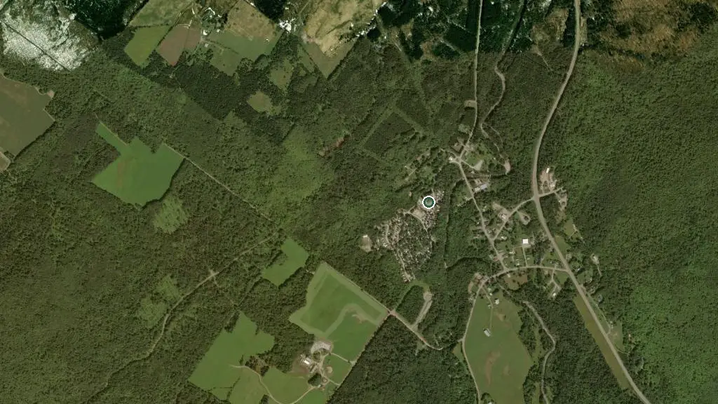 Aerial view of Camping Soleil and surroundings