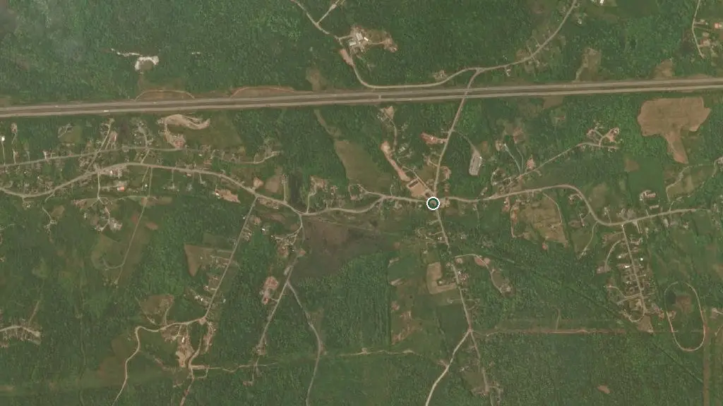 Aerial view of Kempt Shore Oceanview Campground and surroundings