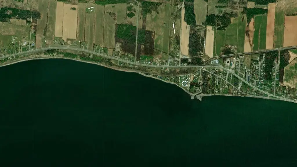 Aerial view of Chalets de la mer and surroundings