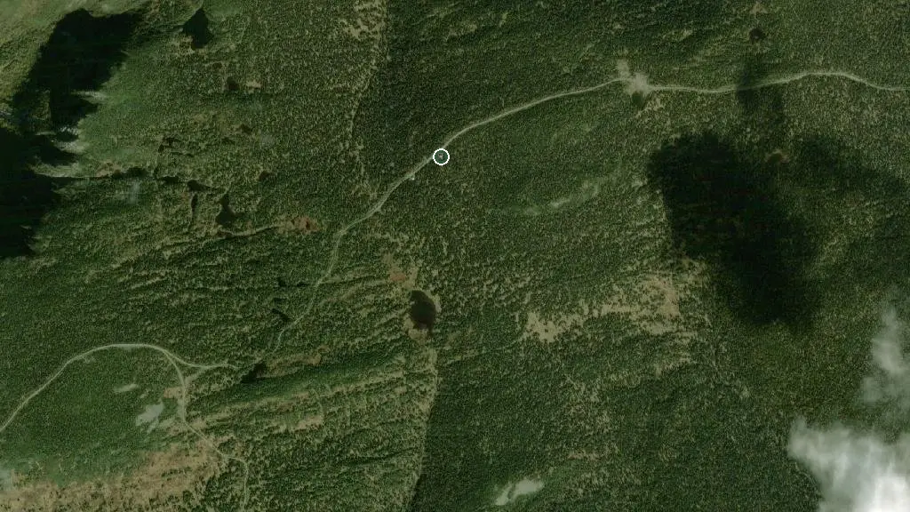 Aerial view of La Chouette and surroundings
