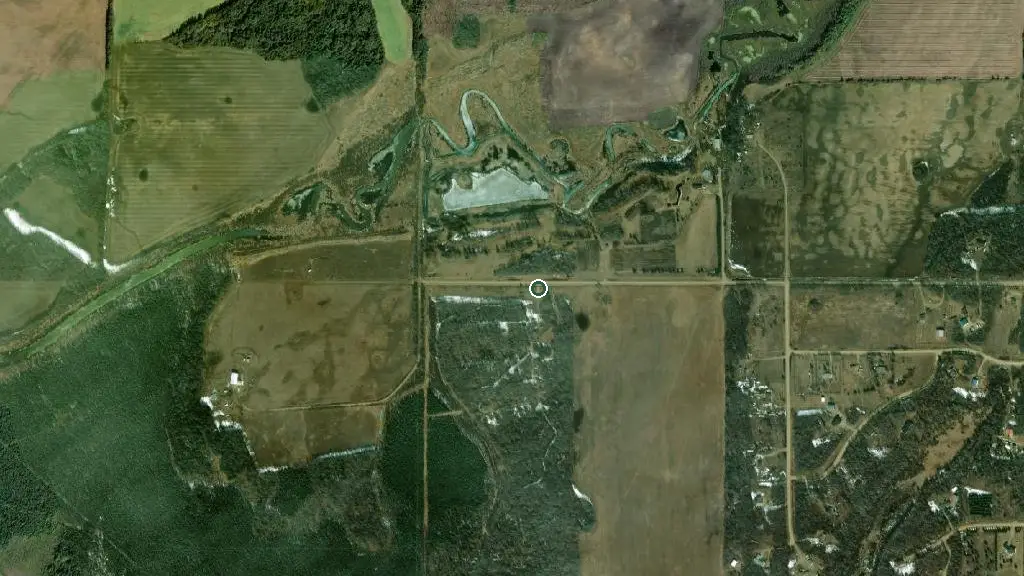 Aerial view of The Creek Campground and surroundings