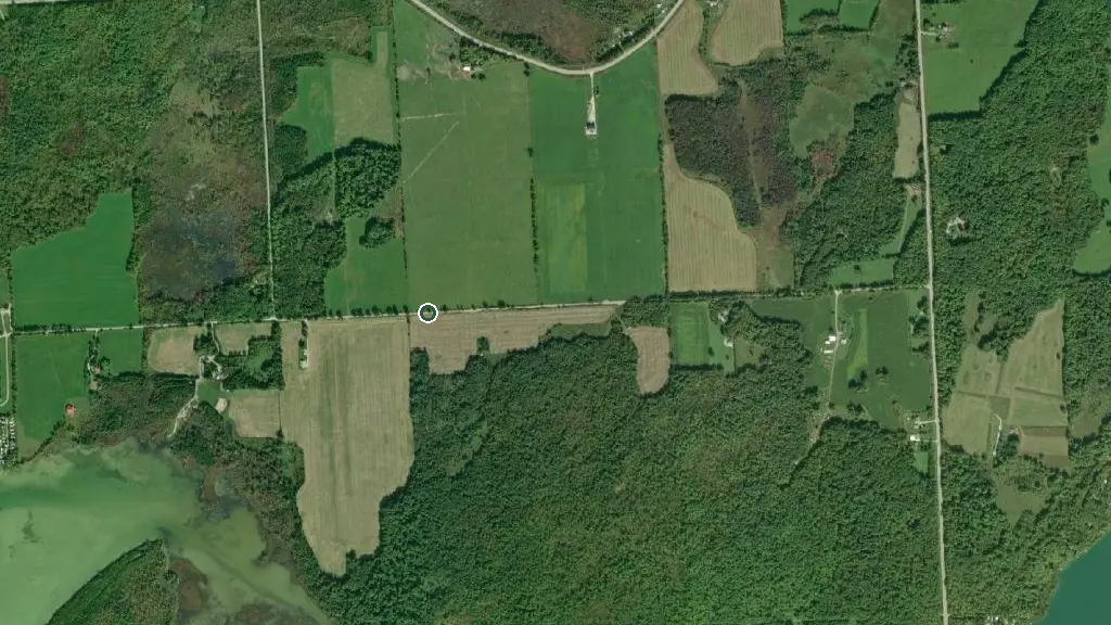 Aerial view of Mountain Lake Camp and surroundings