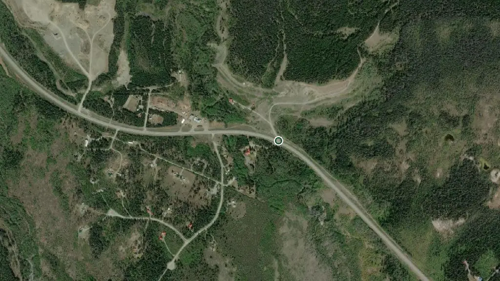 Aerial view of Mountain Ridge Motel & RV Park and surroundings