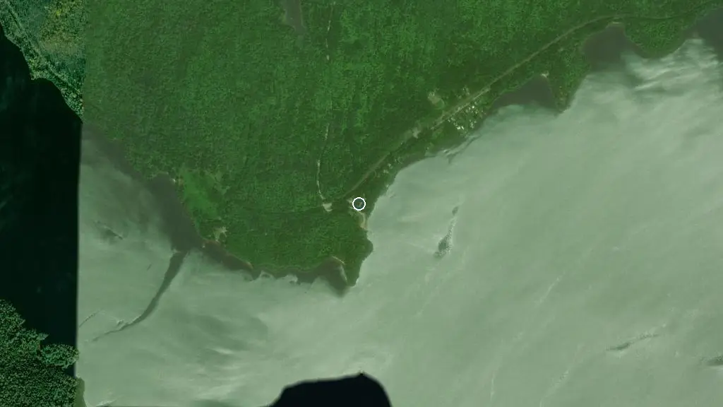 Aerial view of Brent Campground and surroundings