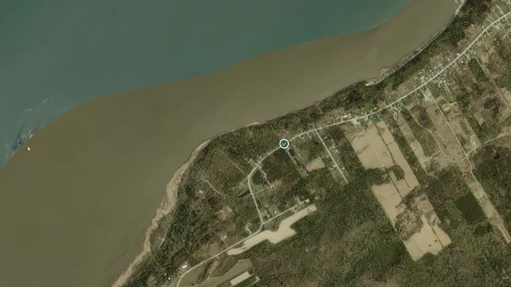 Aerial view of Camping Sylvie and surroundings