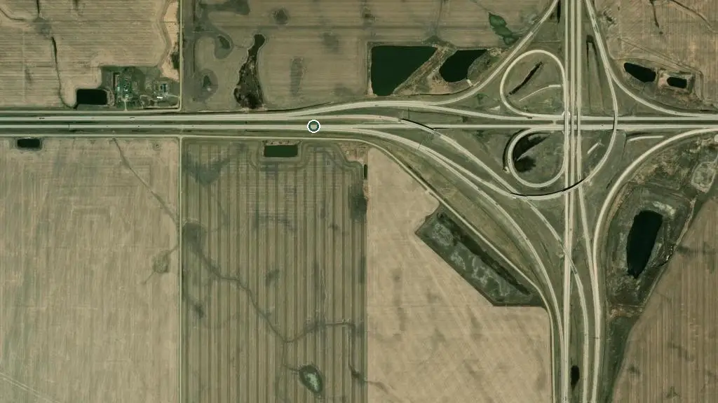 Aerial view of Comfort Plus Campground and surroundings