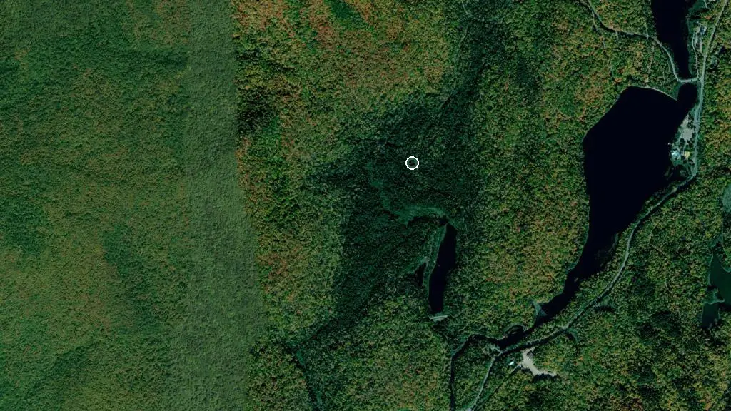 Aerial view of La Renardière and surroundings