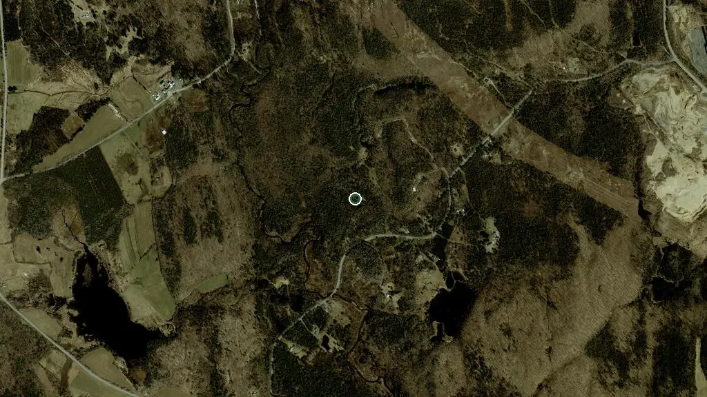 Aerial view of Camping Sauvage Kalina and surroundings