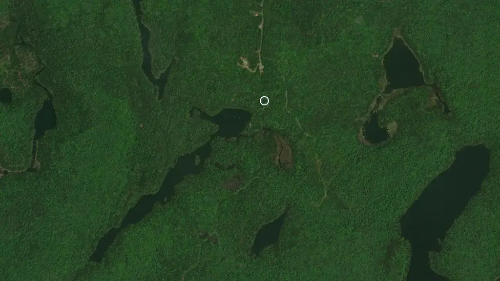 Aerial view of Lièvre Rouge - Refuge en forêt - Cabine - Log Cabins and surroundings