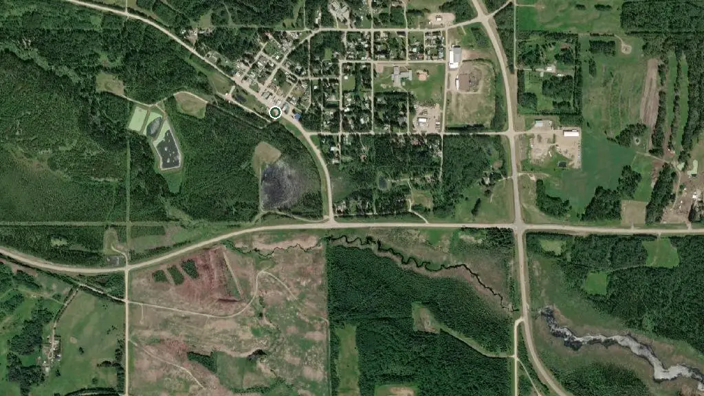 Aerial view of Winfield Lions Pioneer Park and surroundings