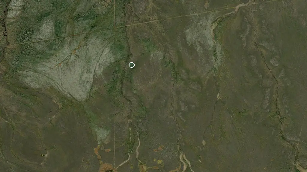 Aerial view of Caribou Mountains Wildland Provincial Park and surroundings