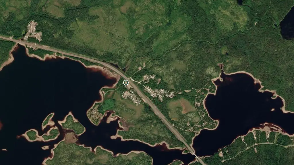 Aerial view of Birch Narrows and surroundings