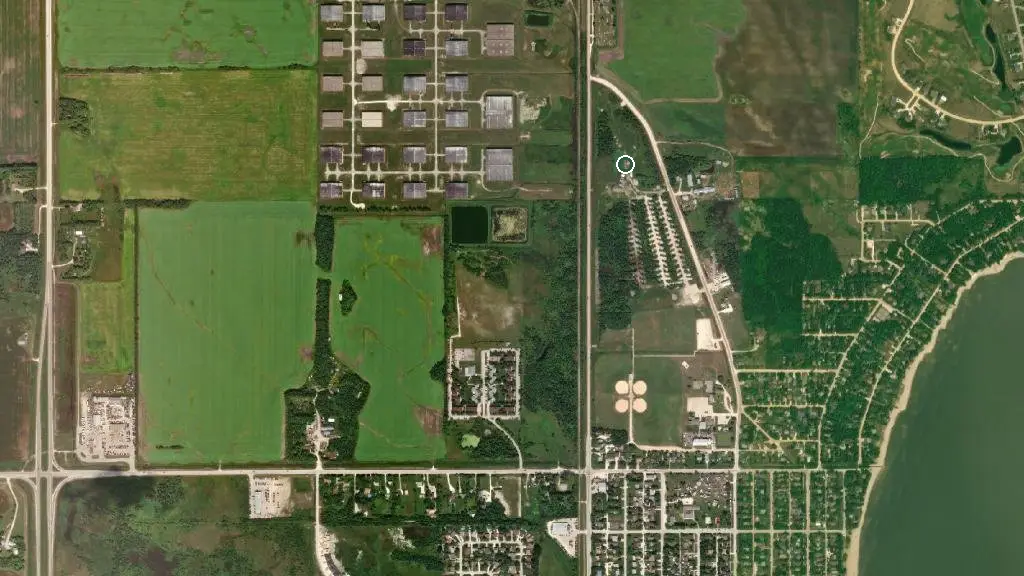 Aerial view of Offroad Adventures Campground and surroundings