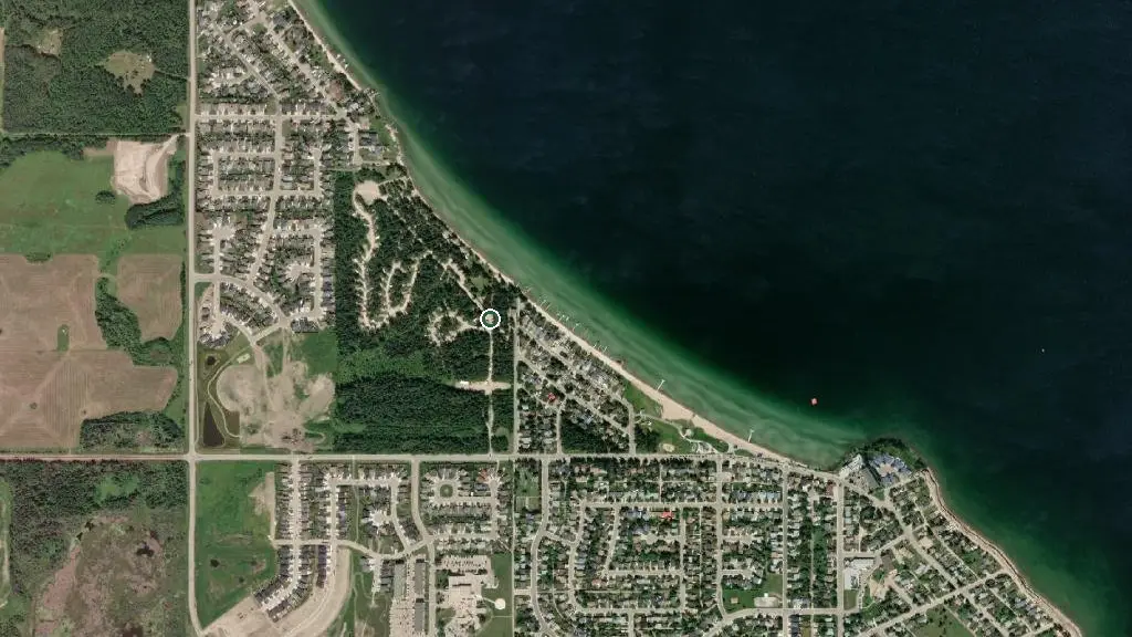 Aerial view of Cold Lake M.D. Park and surroundings