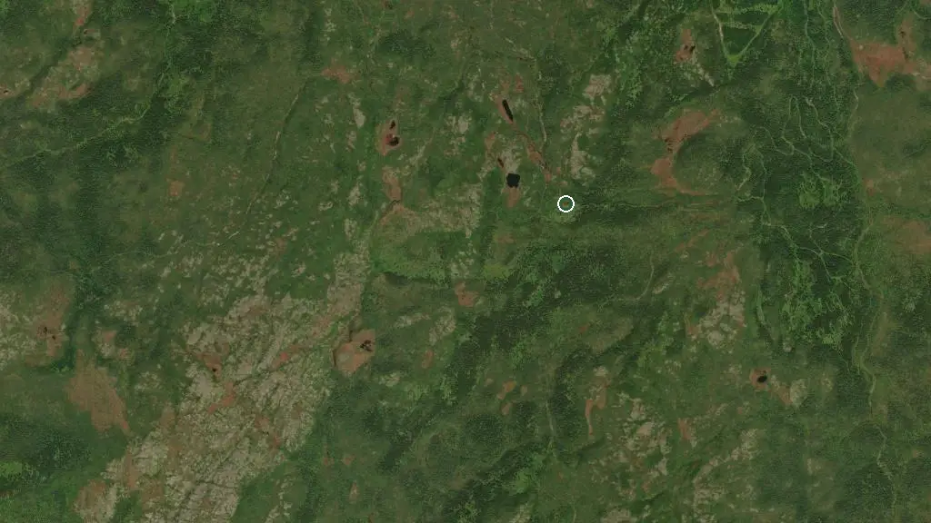 Aerial view of Lindo's Lookout and surroundings