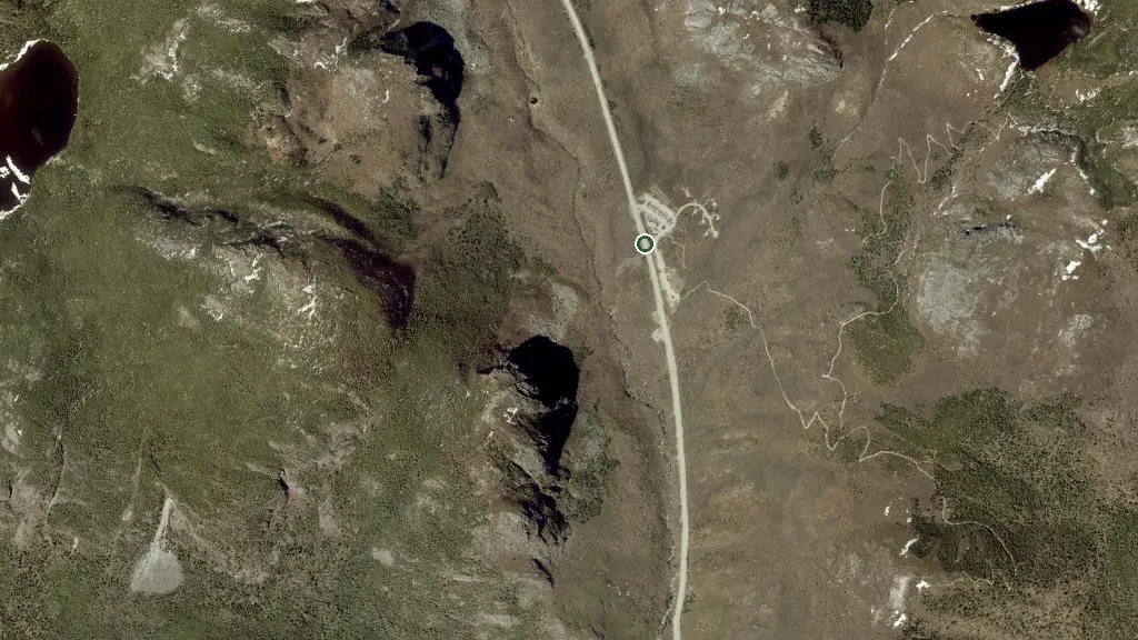 Aerial view of Parc des Grands-Jardins, Lac Arthabasca and surroundings