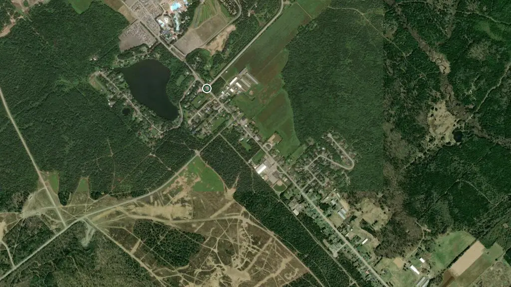Aerial view of Centre Castor - Village de Yourtes Valcartier and surroundings
