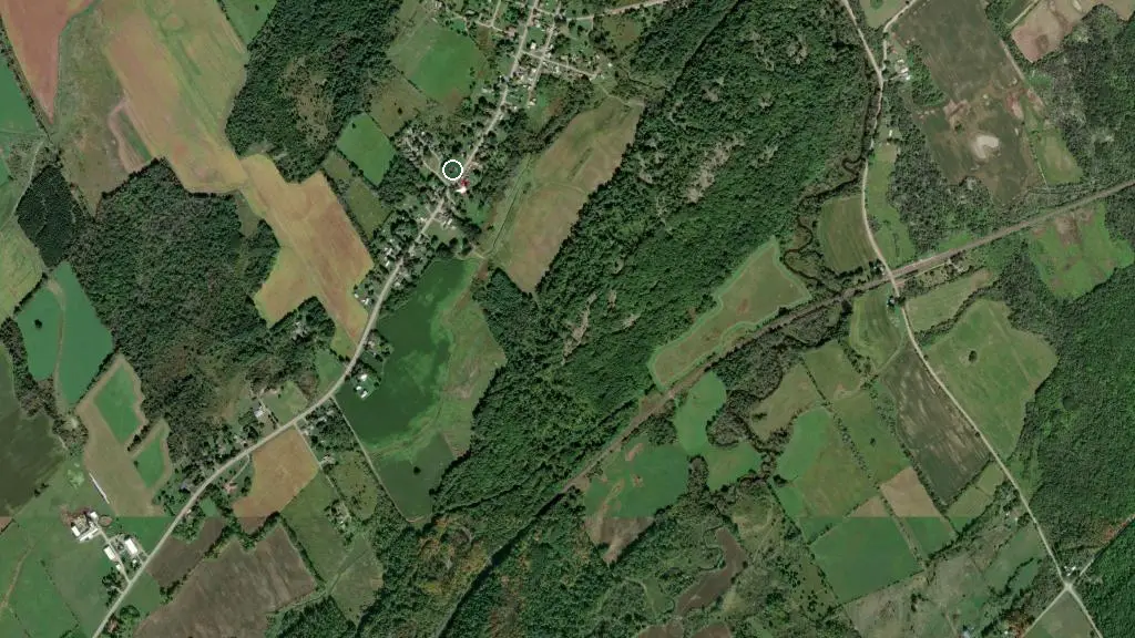 Aerial view of Lyn Valley Home Park and surroundings