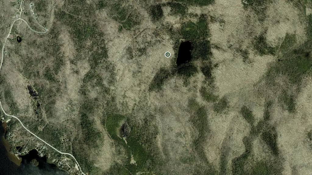Aerial view of Refuge de la crique St-Loup and surroundings