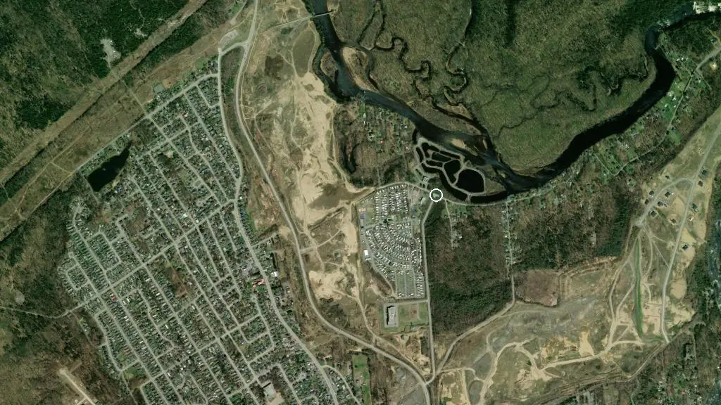 Aerial view of Coop Camping St-Esprit and surroundings