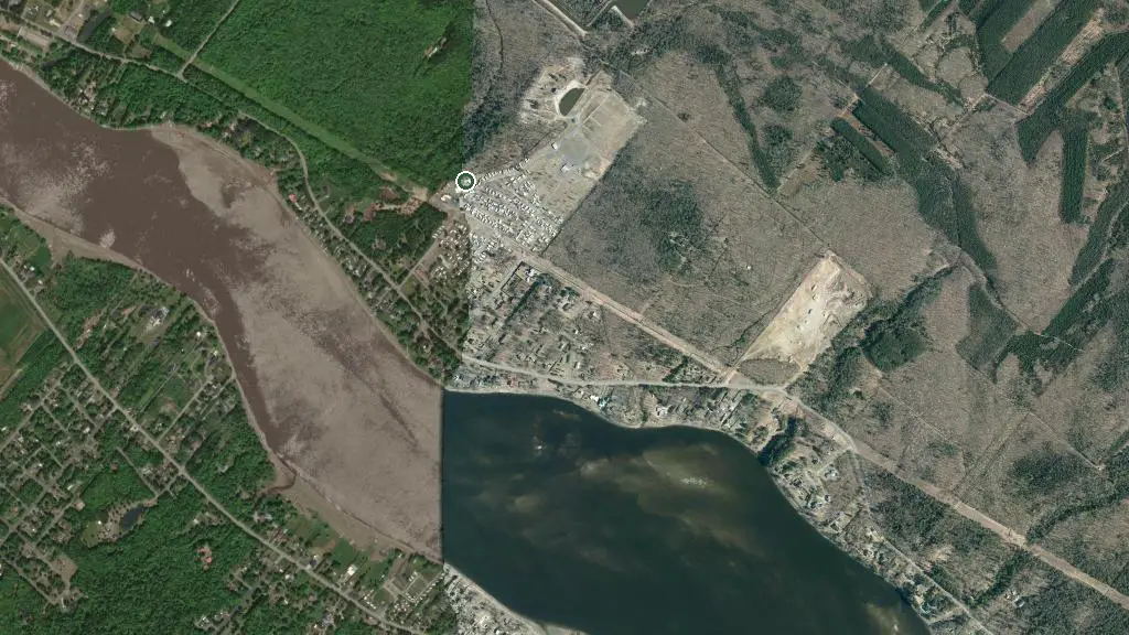 Aerial view of Camping la Détente and surroundings