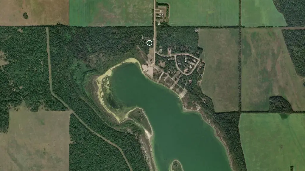 Aerial view of Chickenhill M.D. Park and surroundings