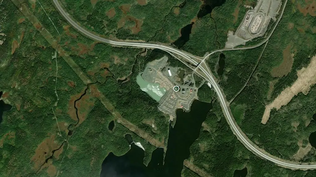 Aerial view of Destination RV Resort and surroundings