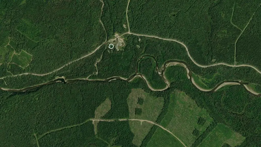 Aerial view of Camping de la John and surroundings
