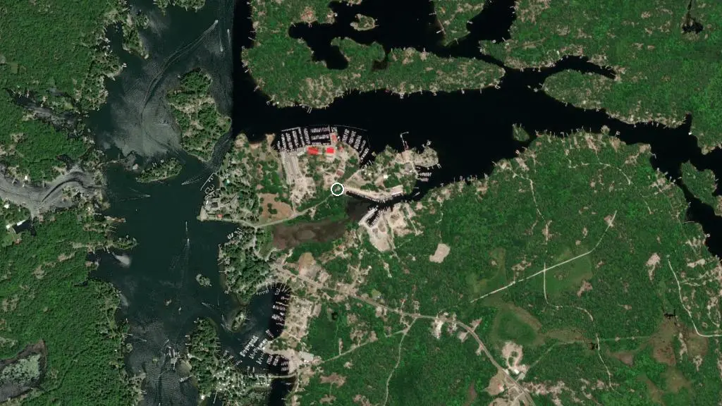 Aerial view of Brandy's Island Resort & Marina and surroundings
