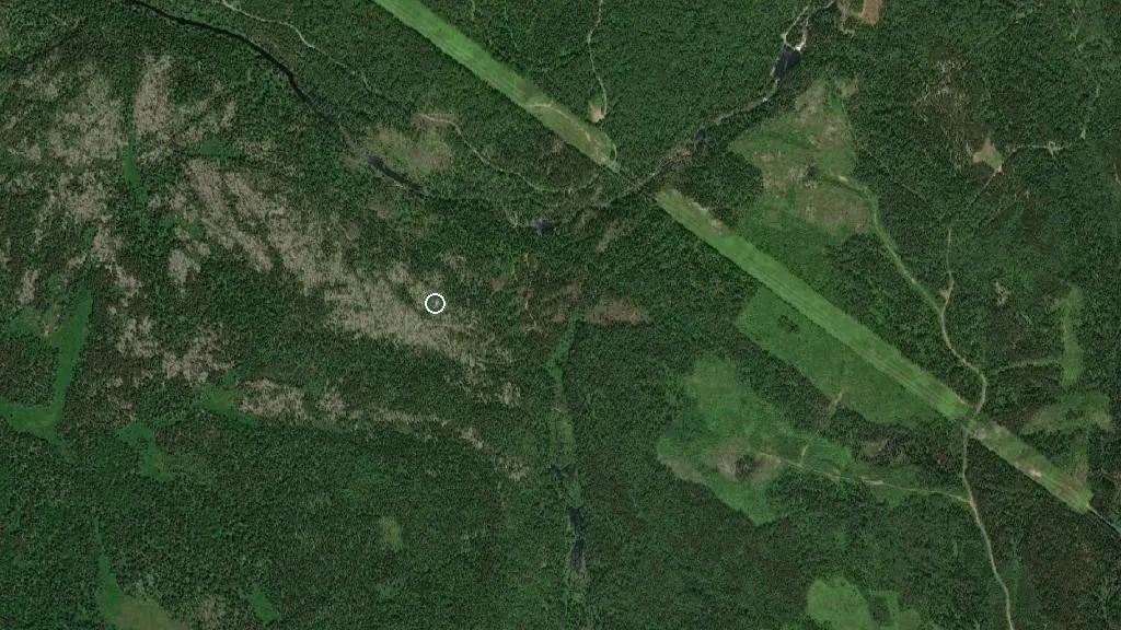 Aerial view of Le Belvédère and surroundings