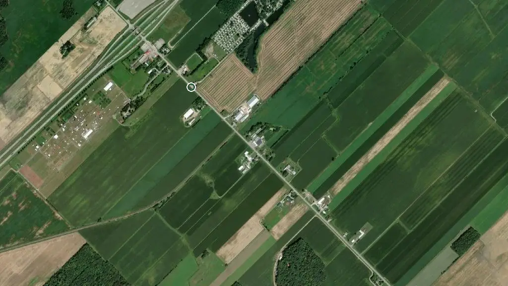Aerial view of Plage la Liberté and surroundings