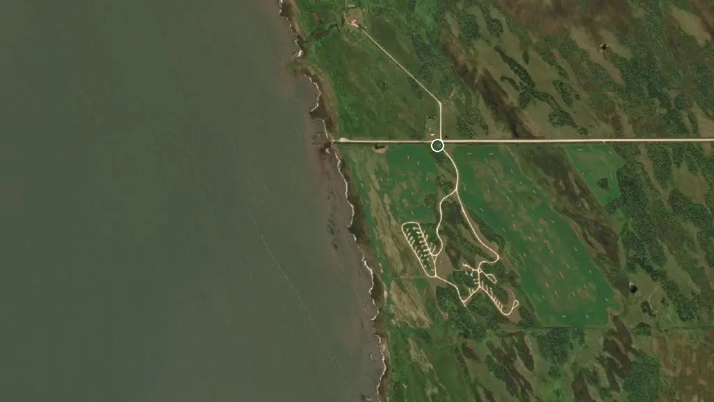 Aerial view of Erinview Campground and surroundings