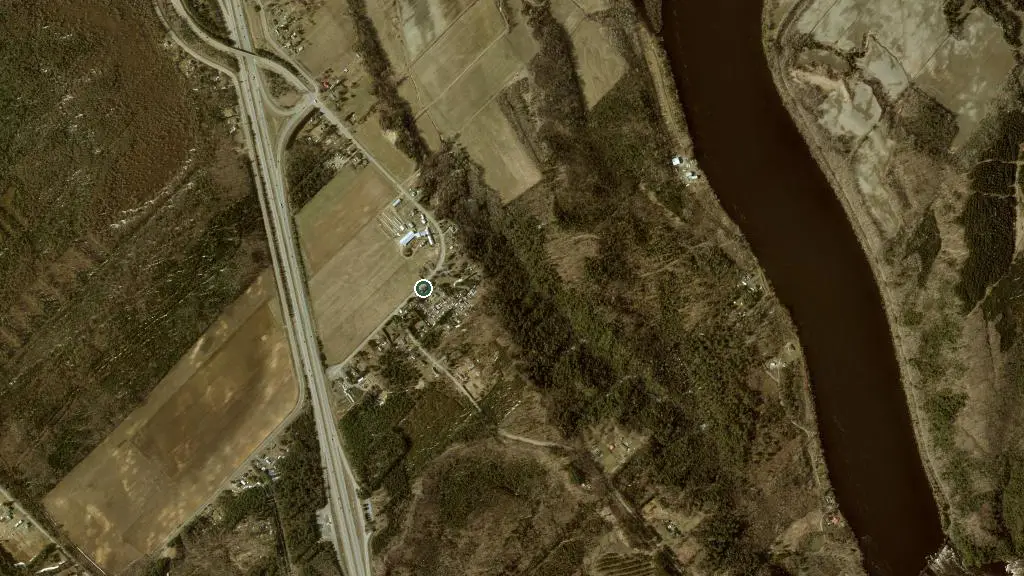 Aerial view of Camping les Lions D’or and surroundings