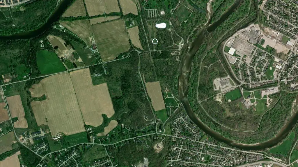 Aerial view of Brant Conservation Area and surroundings