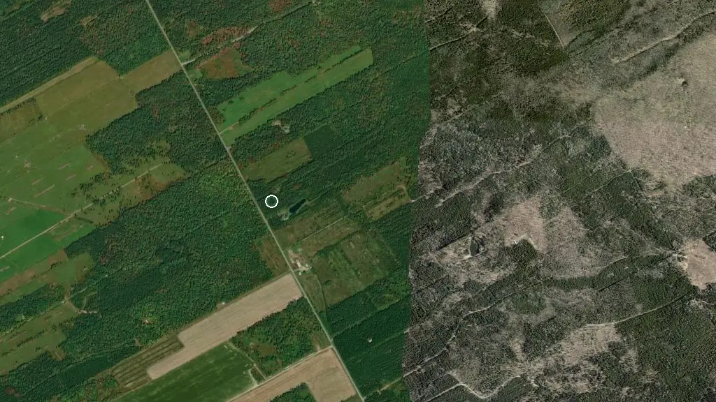 Aerial view of Camping Mystic - Saint-Martin and surroundings
