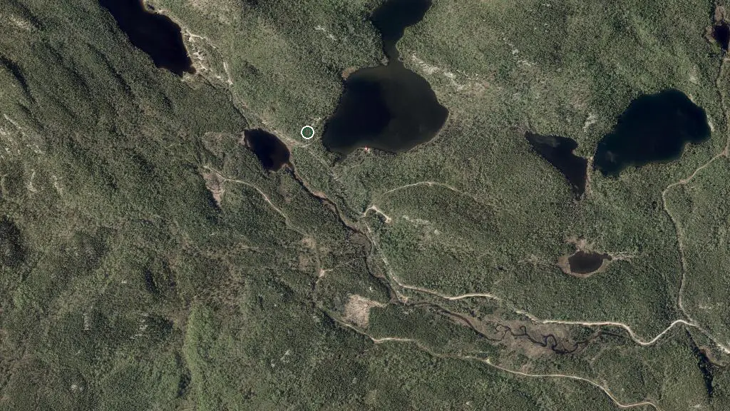 Aerial view of Prêt-à-camper and surroundings