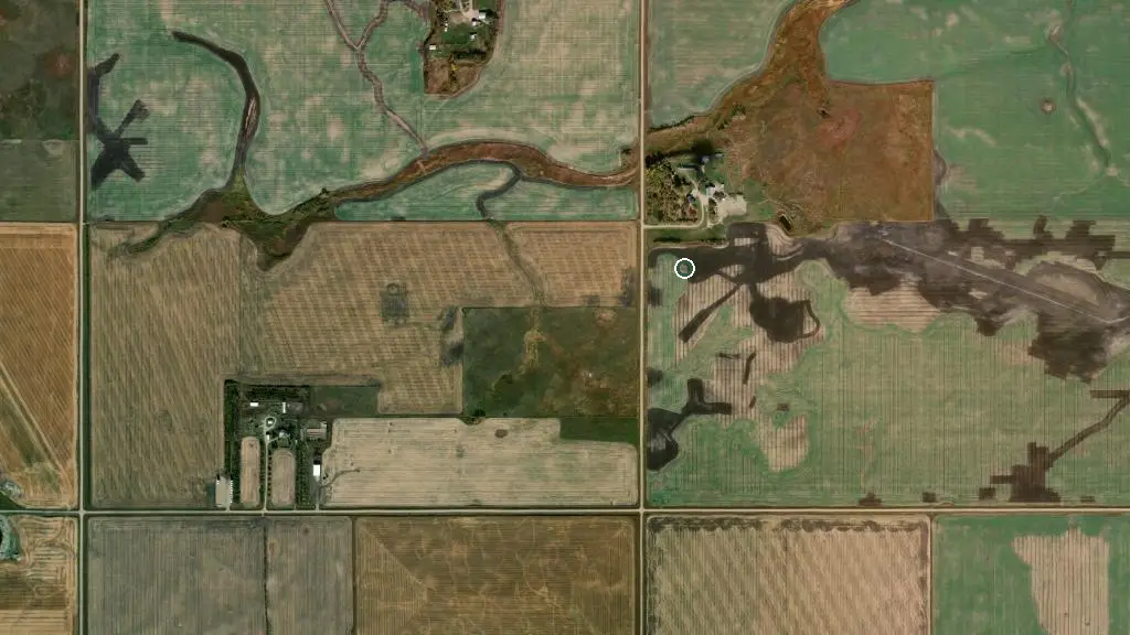 Aerial view of William Lake Provincial Recreation Park and surroundings