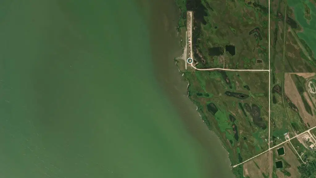 Aerial view of OakPoint RV Resort and surroundings