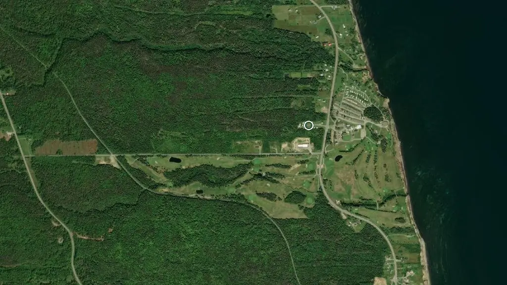 Aerial view of Camping Bois Vert and surroundings