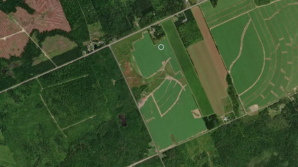 Aerial view of Maple Leaf Motel & Campground and surroundings
