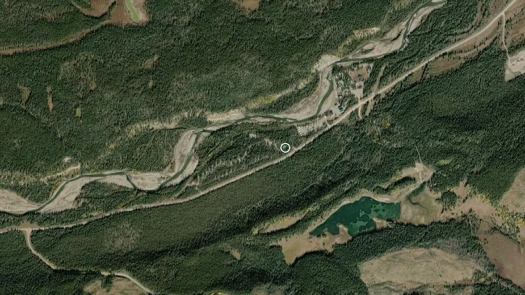 Aerial view of Panther Campground and surroundings