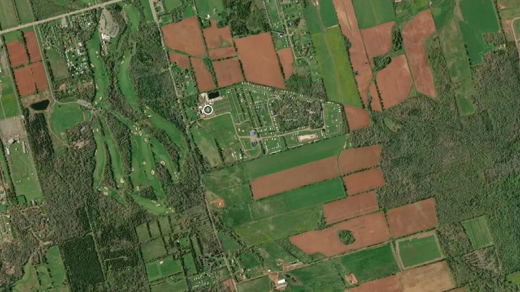 Aerial view of Camping Terre Rouge and surroundings
