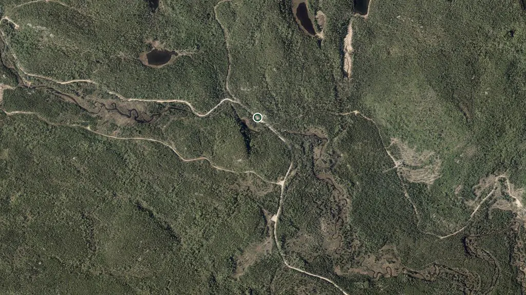 Aerial view of Zec Buteux Bas-Saguenay and surroundings