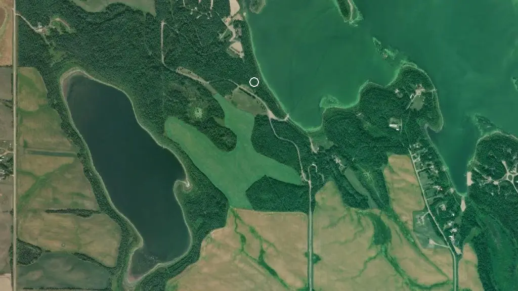 Aerial view of Westcove Municipal Recreation Area and surroundings