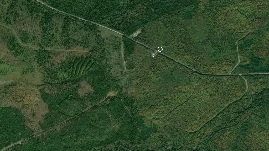 Aerial view of Camping rustique 4 and surroundings