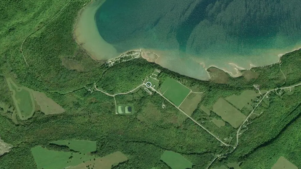 Aerial view of Cedarholme Camp and surroundings
