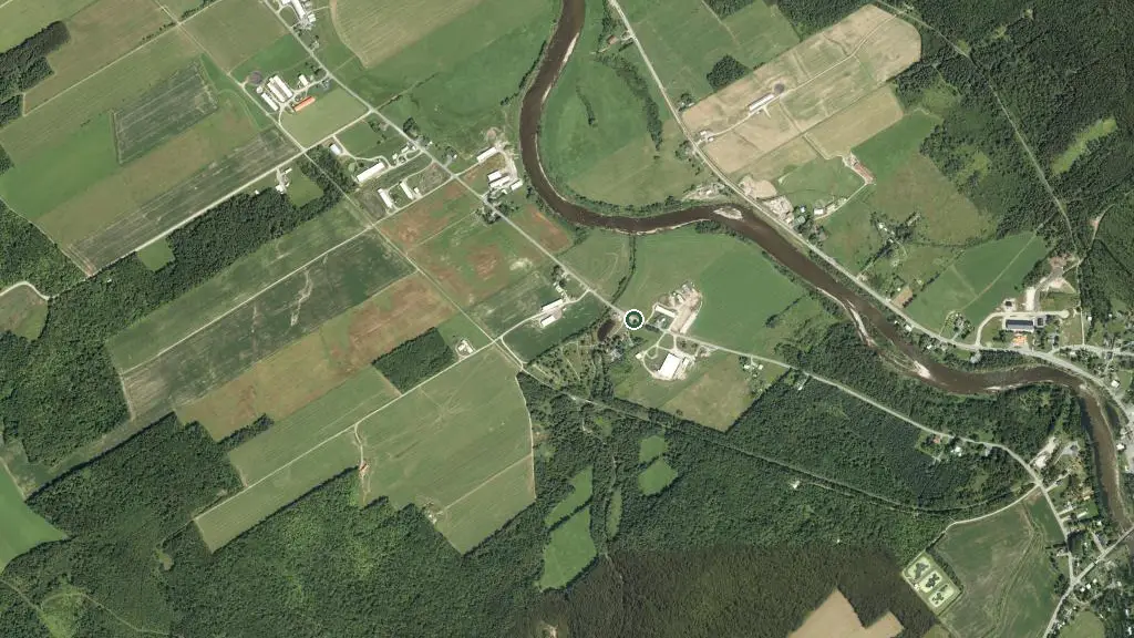 Aerial view of Camping Belval and surroundings
