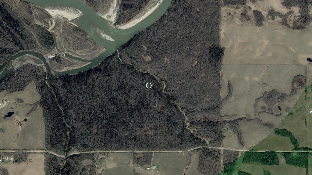 Aerial view of Genesee Natural Area and surroundings