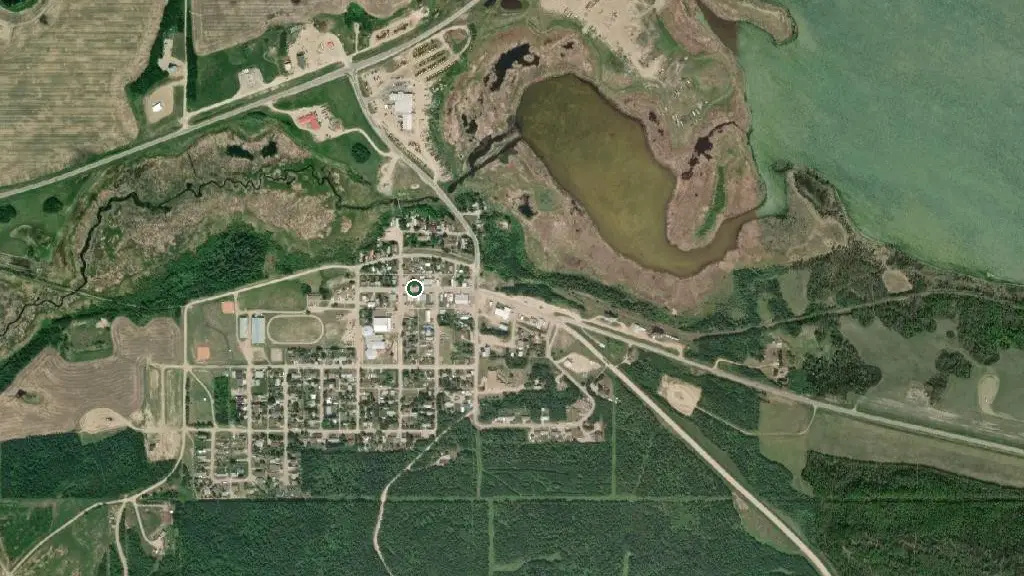 Aerial view of Paradise Hill Campground and surroundings